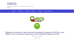 Desktop Screenshot of oascd.org