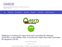 Tablet Screenshot of oascd.org